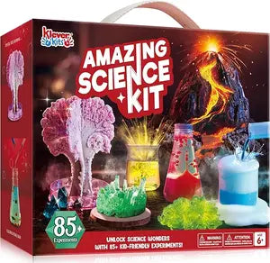Amazing Science Kits- 85+ /130+Experiments Educational Toys, STEM Activities with Erupting Volcano